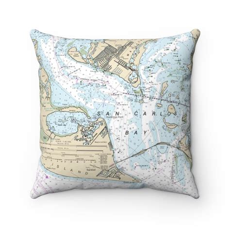 Cape Coral Nautical Chart Polyester Throw Pillow · Chart Mugs