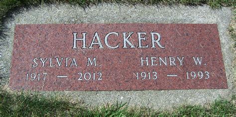 Henry Walter Hacker M Morial Find A Grave