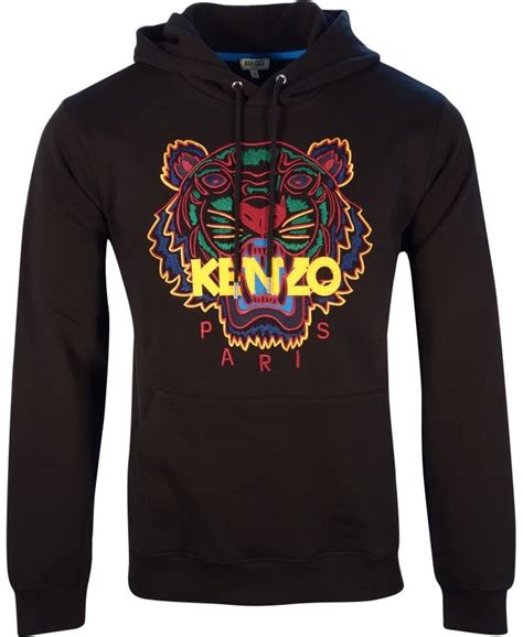 Kenzo Top Hoodie Tiger Head Embroidery