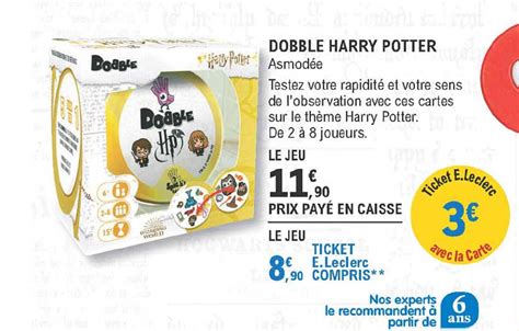 Promo Dobble Harry Potter Asmod E Chez E Leclerc Icatalogue Fr