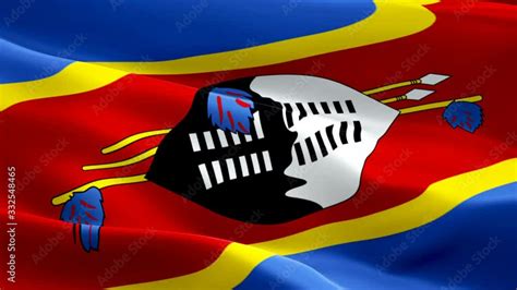 Eswatini Waving Flag National 3d Swaziland Flag Waving Sign Of Swazi