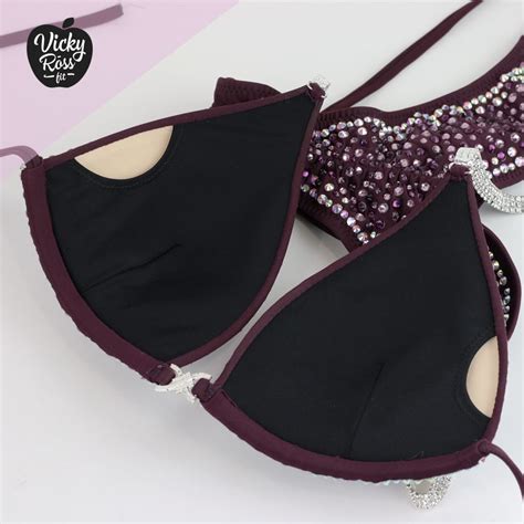Custom Competition Bikini Reach Plum Vine Vicky Ross Fit