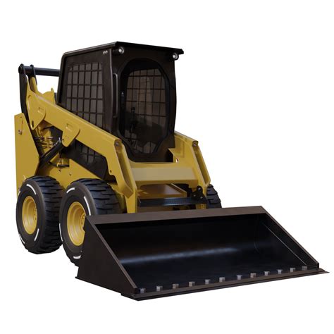 3d Render Yellow Bobcat Machine With Transparent Background 46902019 Png