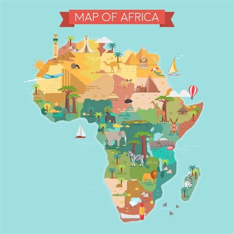 9,375 Cartoon Map Africa Stock Vectors and Vector Art | Shutterstock