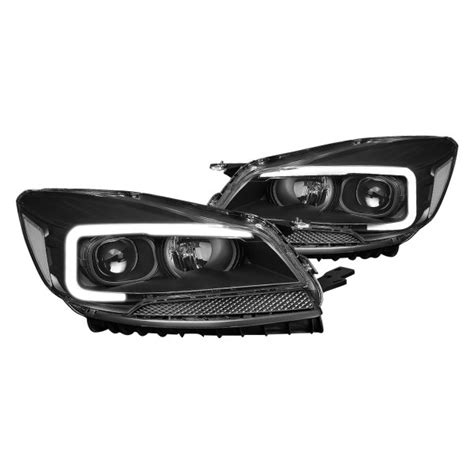 Lumen Black Led Drl Bar Projector Headlights