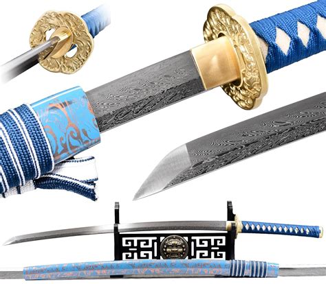 Amazon Eroton S Real Damascus Steel Samurai Sword Handmade