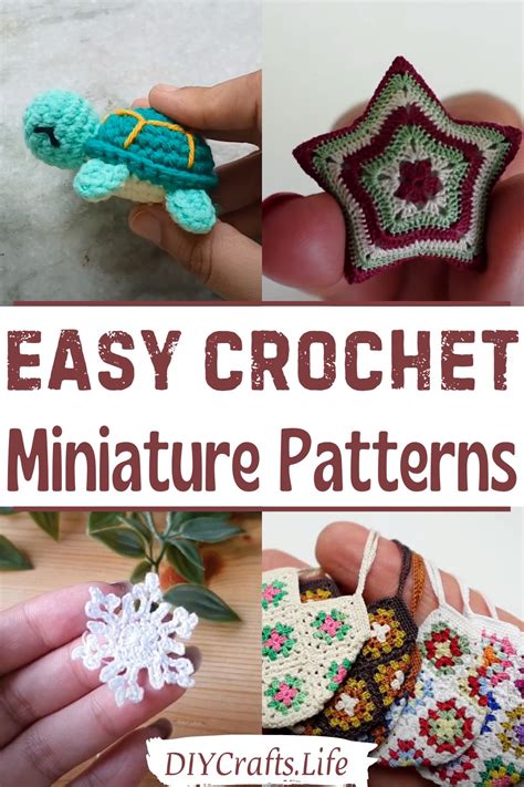 Easy Crochet Miniature Patterns For Different Accessories DIY Crafts