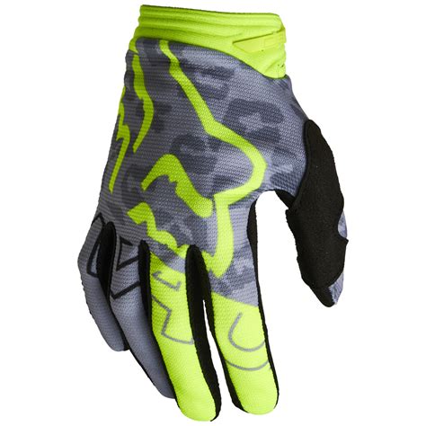 Fox Womens 180 Skew Gloves Flo Yellow Tracktion Motorcycles