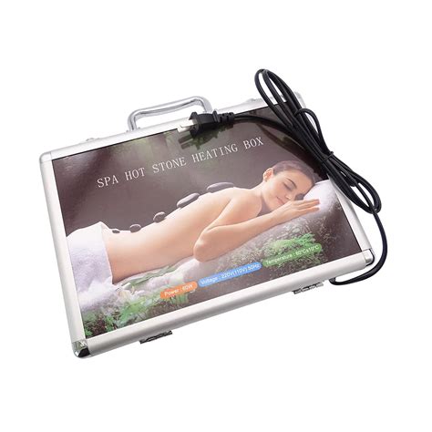 Spa Hot Massage Stone Pcs Massage Stone With Aluminum Heating Box Heat Massage Kit Basalt