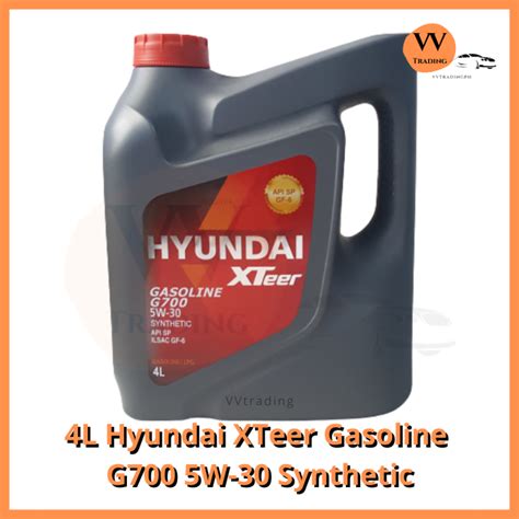 4L Hyundai Xteer Gasoline G700 GF6 5W-30 Synthetic | Lazada PH