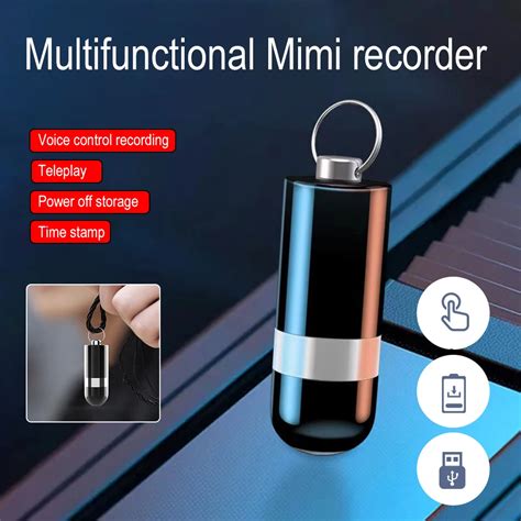 Мини-цифровой брелок, диктофон, HD-запись, ручка с шумоподавлением, MP3 ...