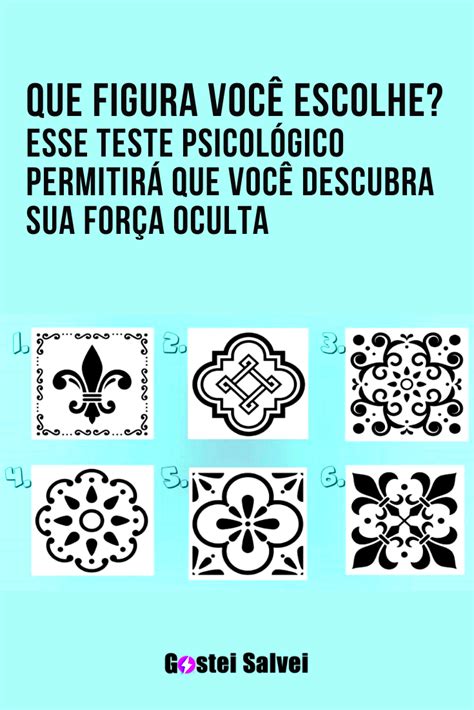 Que figura você escolhe Esse teste psicológico permitirá que você