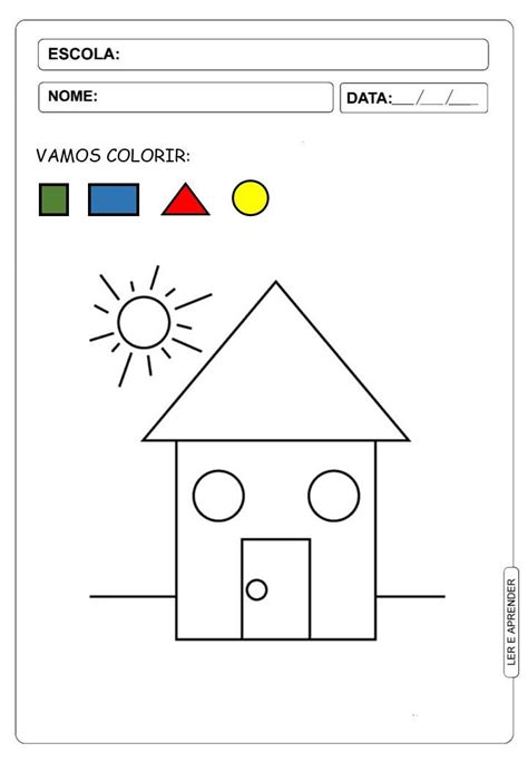 Formas Geometricas 6 Ler E Aprender Atividades Formas