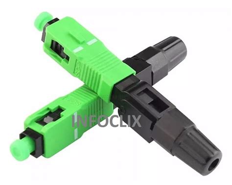 Conector Fast Sc Apc Ptico Fibra Ftth R Pido Verde R