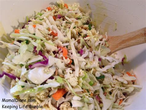 Crunchy Noodle Coleslaw – Mamal Diane