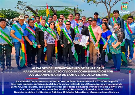 Gobierno Autónomo Municipal De Yapacani Alcaldes Participan Del Acto