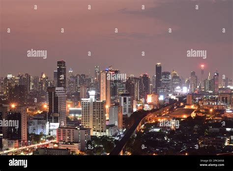 The capital of Thailand in the evening Stock Photo - Alamy