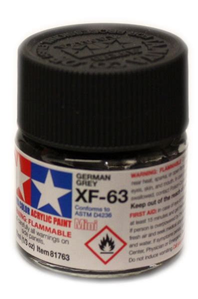 PEINTURE ACRYLIQUE GRIS PANZER MAT 10 ML XF 63