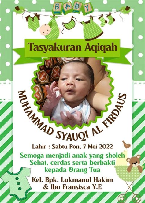 36 Pcs Sticker Aqiqah | Sticker Tasyakuran Aqiqah | Sticker Nasi Box ...