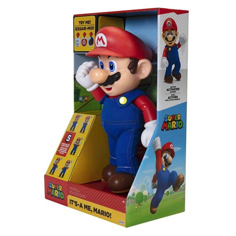 Boneco Mario Bros - Boneco Super Mario Bros Articulado Com Som e Falas 30cm - CANDIDE ...