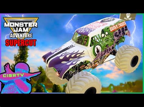 Monster Jam ADVENTURE SUPERCUT Ep 7 9 GRAVE DIGGER ZOMBIE Face