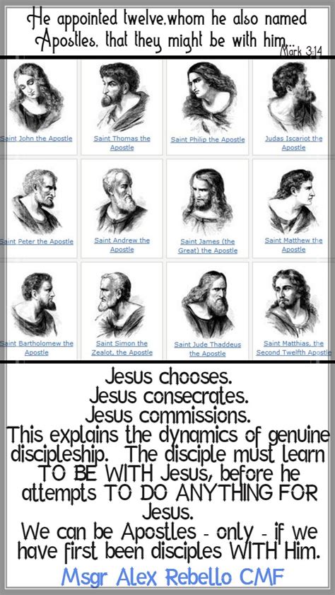 Chart Of 12 Apostles Names