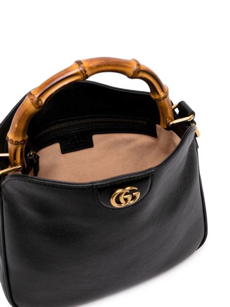 Gucci Small Diana Leather Shoulder Bag Black FARFETCH