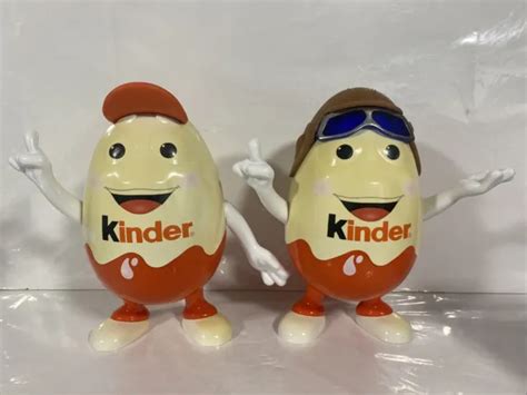 KINDER SURPRISE EGG Man Large 10 Storage Pilot Figure & Classic Egg Man ...