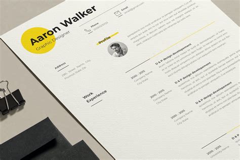 Minimalistic Resume - Design Template Place