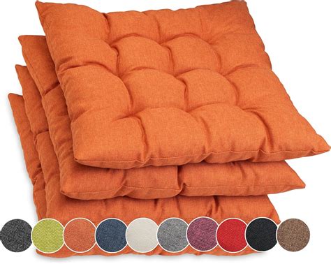 Sunnypillow Lot De Coussins De Chaise Avec Rubans X Cm