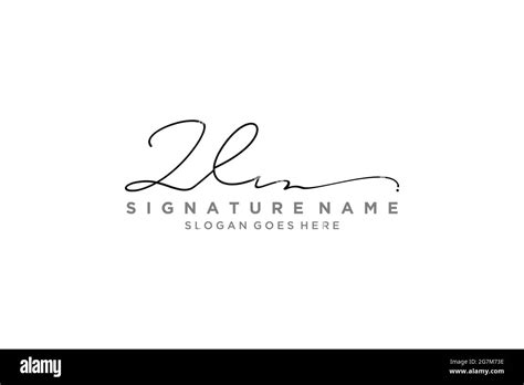 ZL Letter Signature Logo Template Elegant Design Logo Sign Symbol