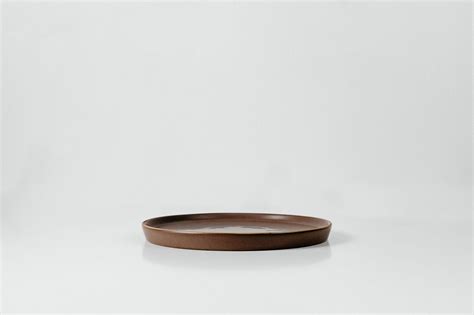 85” Side Plate In Brandy Red Lineage Ceramics