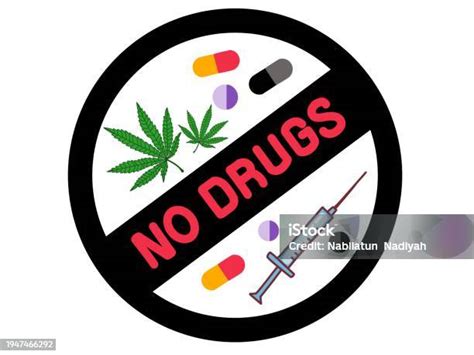 Happy No Drugs Day Symbol For No Drugs Stock Illustration Download