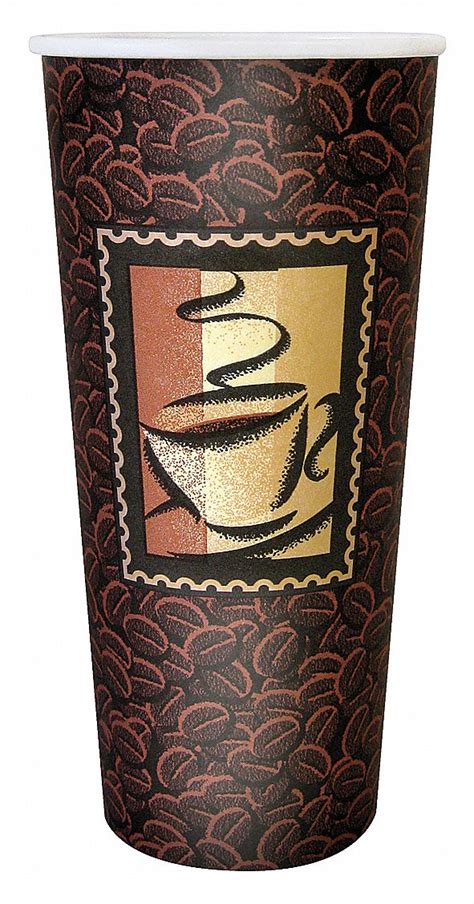 20 Oz Paper Disposable Hot Cup Brown 600 PK Grainger