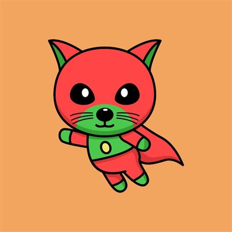 Premium Vector Cute Orange Cat Character Premium Vector Illustration