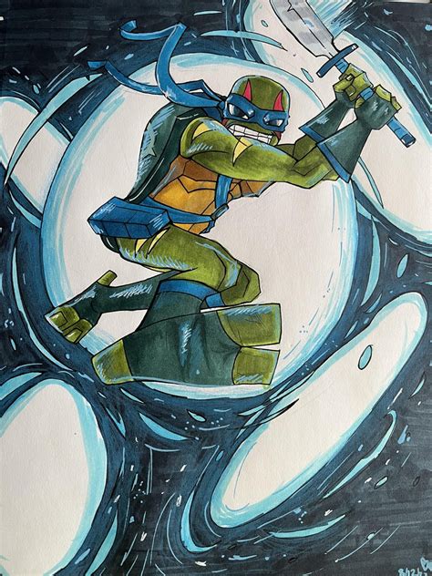 Leonardo drawing by me : r/RiseoftheTMNT