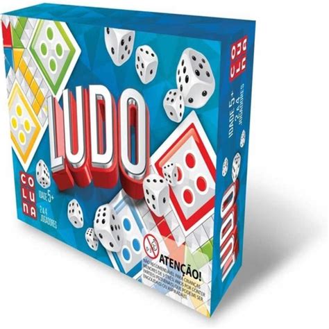 Ludo Divertido Jogo De Tabuleiro E Dados Original Marca Coluna Modelo