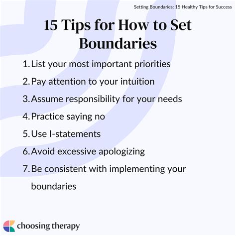 Setting Boundaries 15 Healthy Tips For Success Choosing Therapy