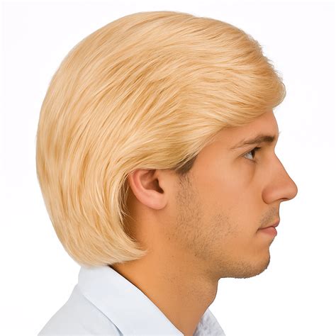 Blonde Männerperücke kurze Haare Perücke blond Herrenperücke Kurzhaarperücke eBay de