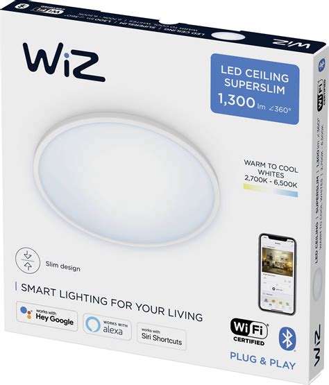 Wiz Superslim Wiz Ceiling W W Rd K Tw Led