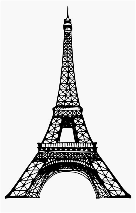 Eiffel Tower Silhouette Drawing