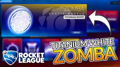 Titanium White Zombas Are In The Rocket League Item Shop Youtube