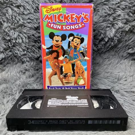 Disney Sing Along Songs Beach Party At Walt Disney World Vhs Disneyana