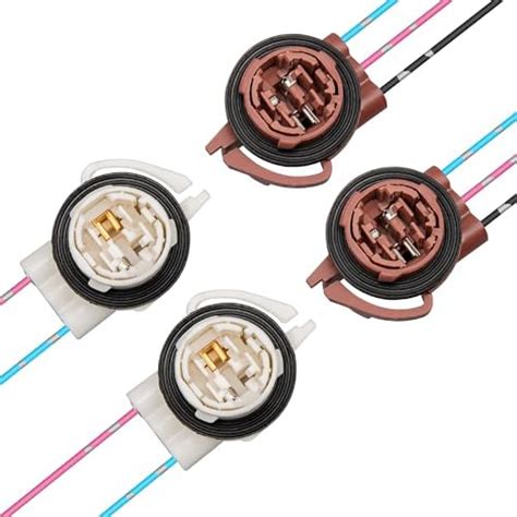 2 Pack 3156 4156 Led Bulb Socket Pre Wired Connector Wiring