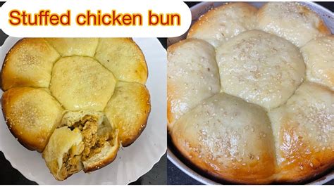 Chicken Stuffed Buns Recipe Without Oven Chicken Stuffed Bun Itscookingtime67616 Youtube