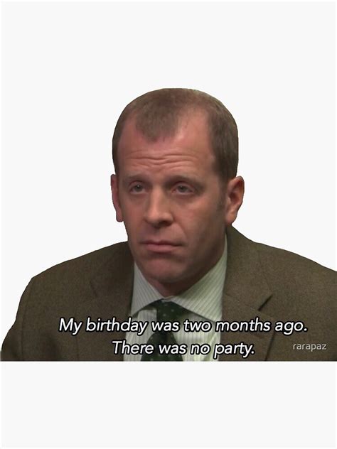 Toby Flenderson Sticker For Sale By Rarapaz Redbubble