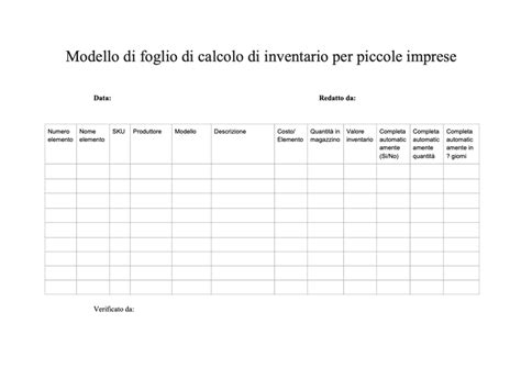 Modelli Inventario Gratuito Scarica Un Elenco Inventario Di Esempio