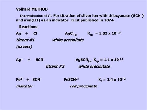 Ppt Precipitation Titration Powerpoint Presentation Free Download Id 3571749