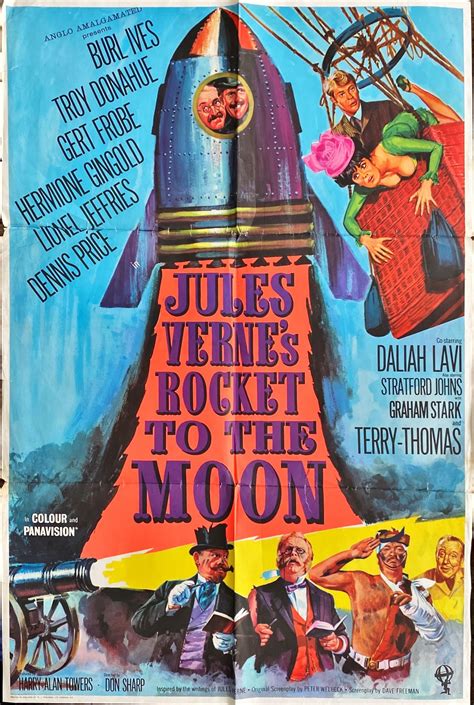 Jules Vernes Rocket To The Moon Uk One Sheet Original Movie Poster