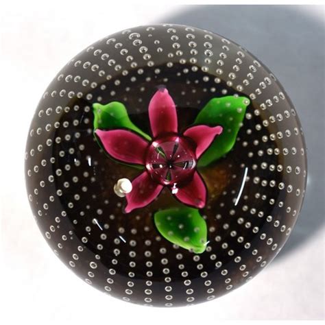 Caithness Glass Single Flower Paperweight